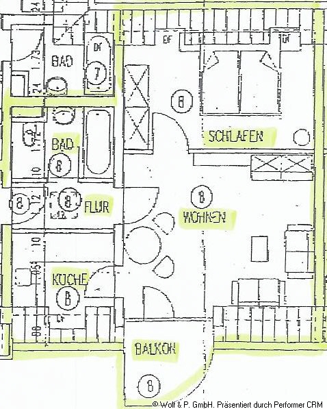 Grundriß WE 8 Grundriß WE 8